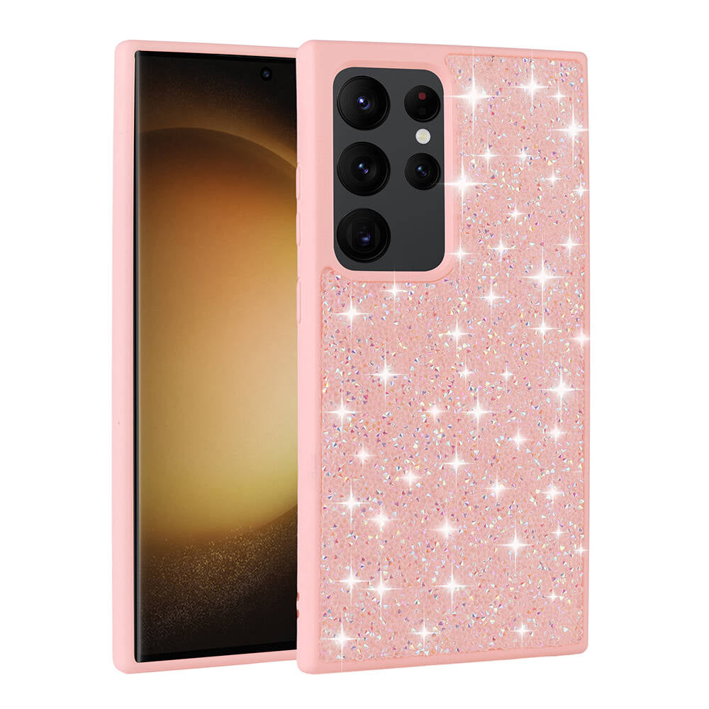 Galaxy S24 Ultra Kılıf Parlak Taşlı Tasarım Zore Pırlanta Kılıf