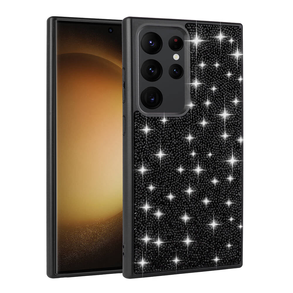 Galaxy S24 Ultra Kılıf Parlak Taşlı Tasarım Zore Pırlanta Kılıf