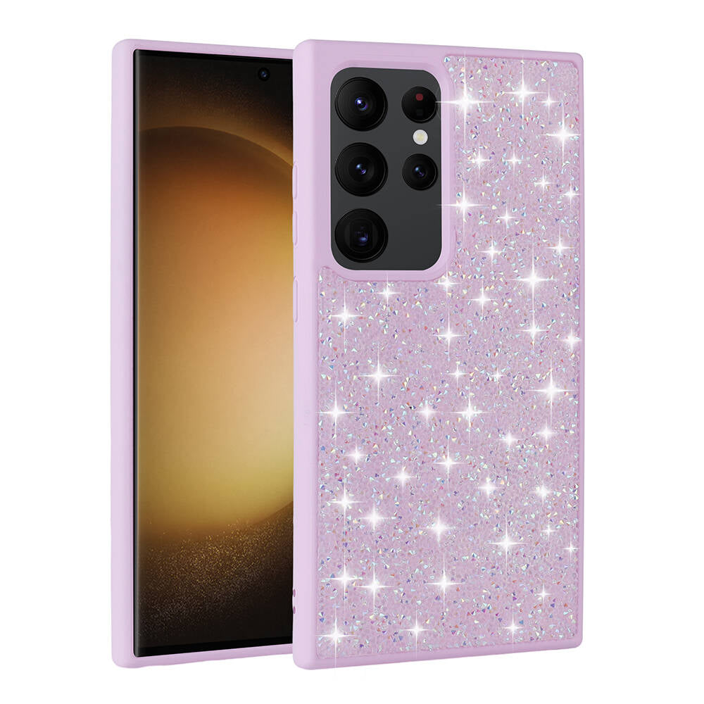 Galaxy S24 Ultra Kılıf Parlak Taşlı Tasarım Zore Pırlanta Kılıf