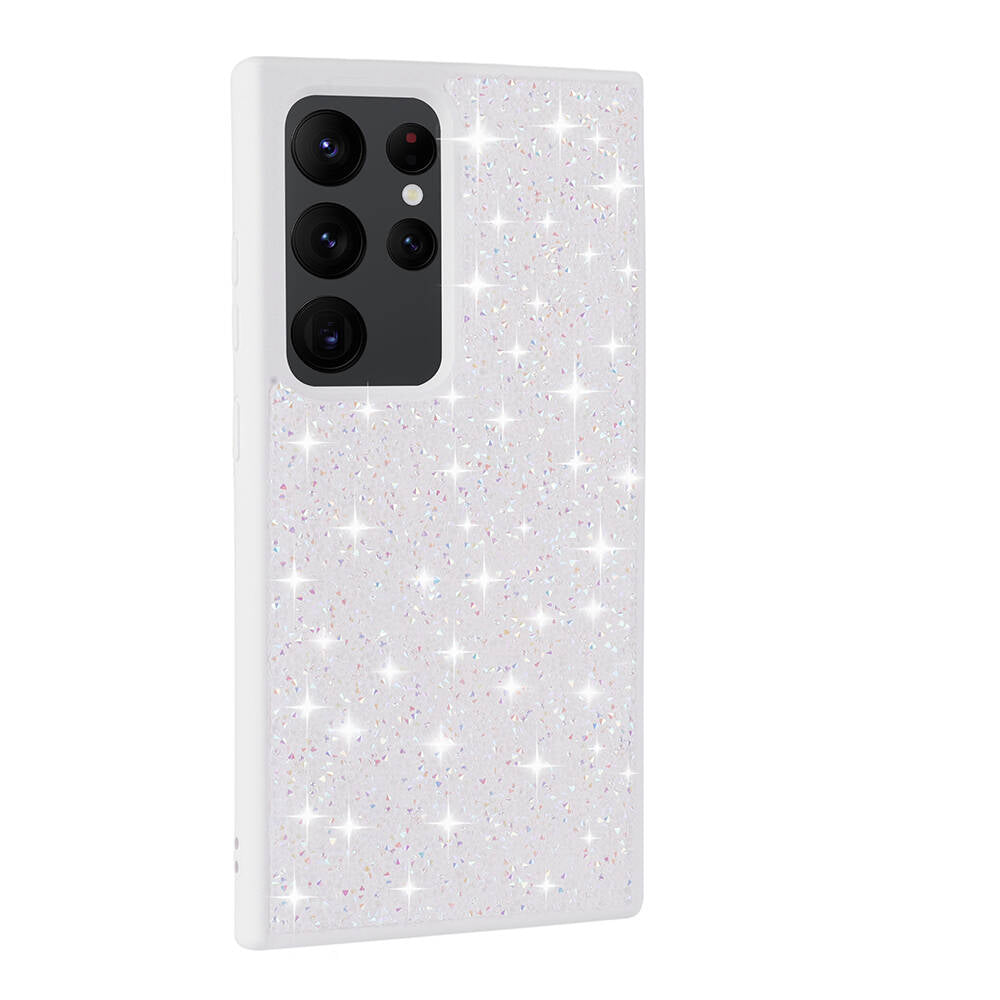 Galaxy S24 Ultra Kılıf Parlak Taşlı Tasarım Zore Pırlanta Kılıf