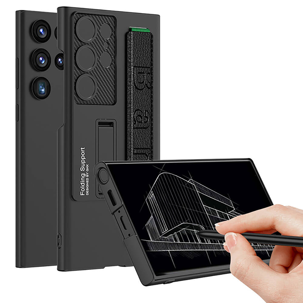 Galaxy S24 Ultra Kılıf Standlı El Tutacaklı Zore Band Kılıf