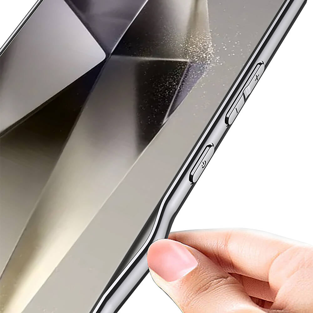 Galaxy S24 Ultra Kılıf Ultra İnce Kamera Korumalı PC + Deri Arka Yüzey Zore X-Pro Kılıf