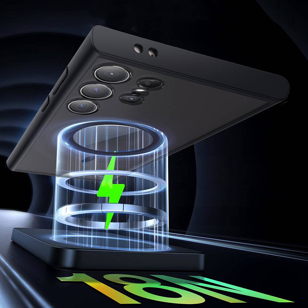 Galaxy S24 Ultra Kılıf Wiwu FGG-024 M-safe Şarj Özellikli Lekelere Dayanıklı Kılıf