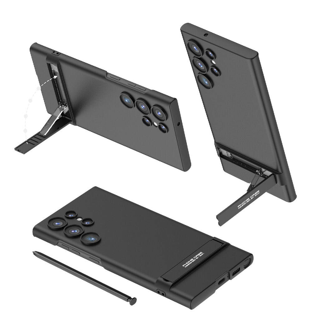 Galaxy S24 Ultra Kılıf Zore Kamera Korumalı Dikey Standlı Ays Kılıf