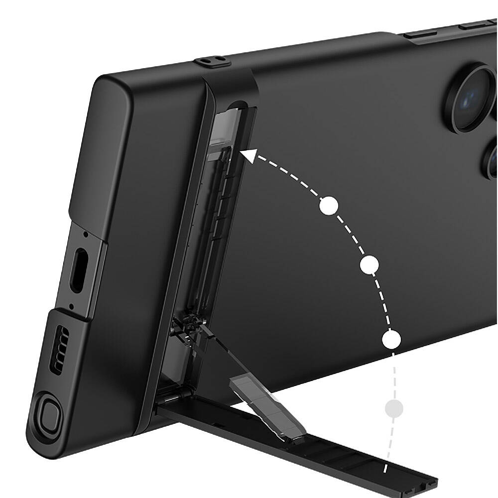 Galaxy S24 Ultra Kılıf Zore Kamera Korumalı Dikey Standlı Ays Kılıf