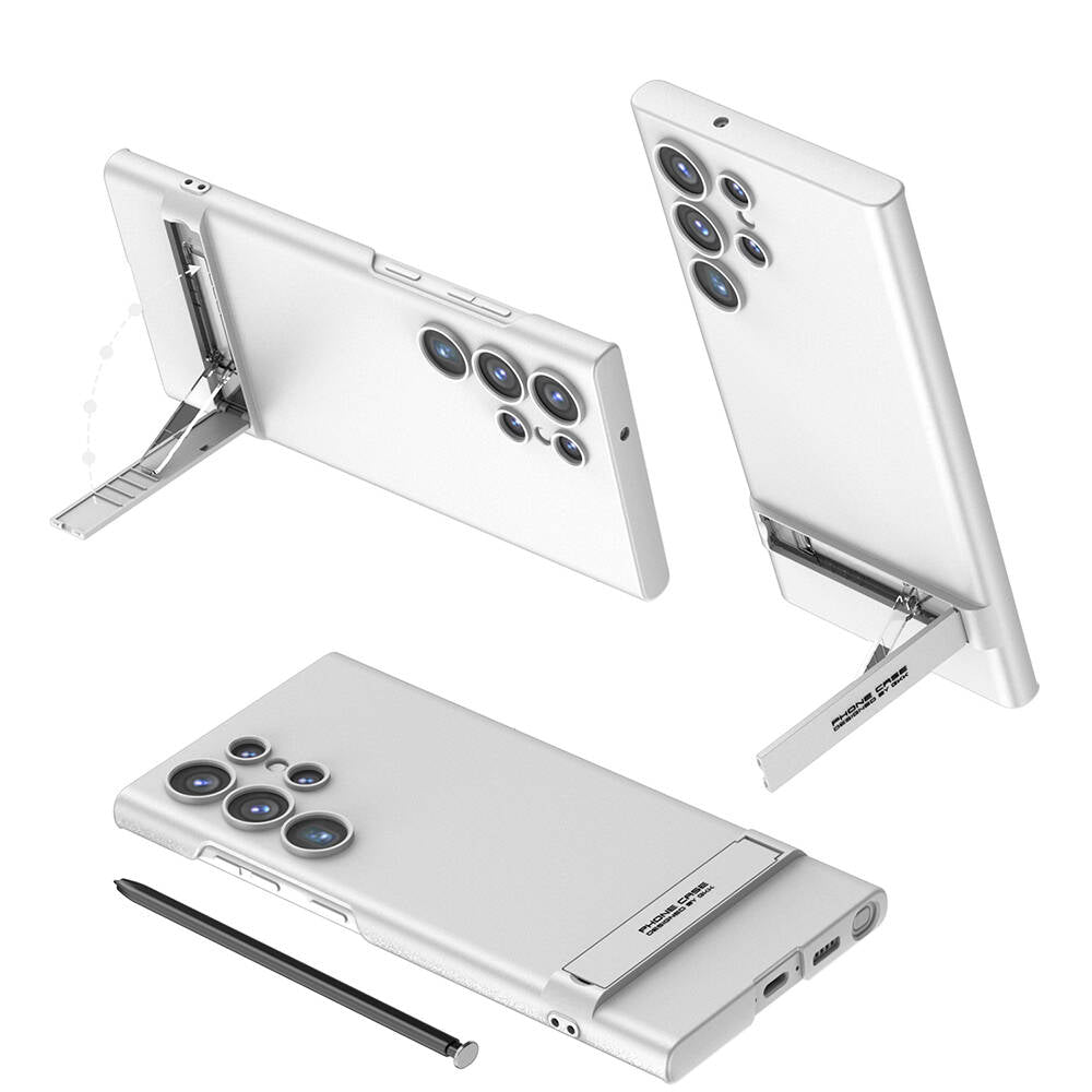 Galaxy S24 Ultra Kılıf Zore Kamera Korumalı Dikey Standlı Ays Kılıf