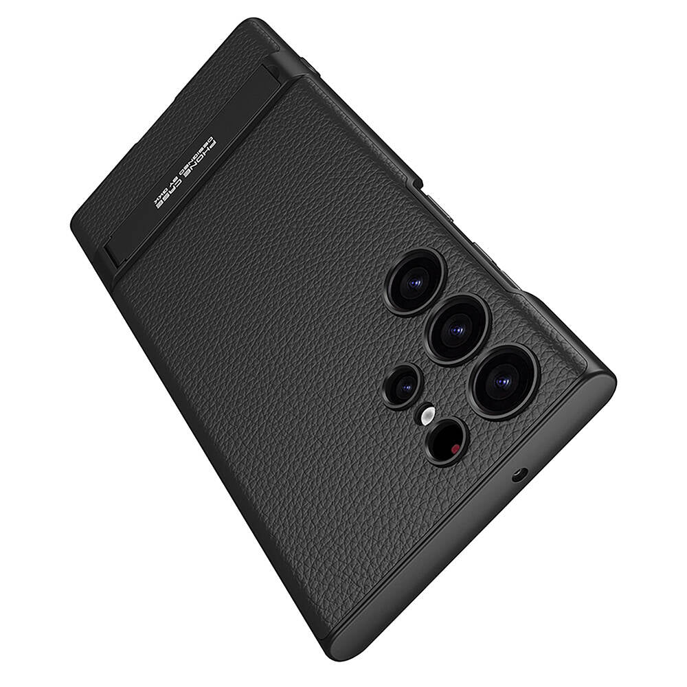 Galaxy S24 Ultra Kılıf Zore Kamera Korumalı Leather Dikey Standlı Ays Kılıf