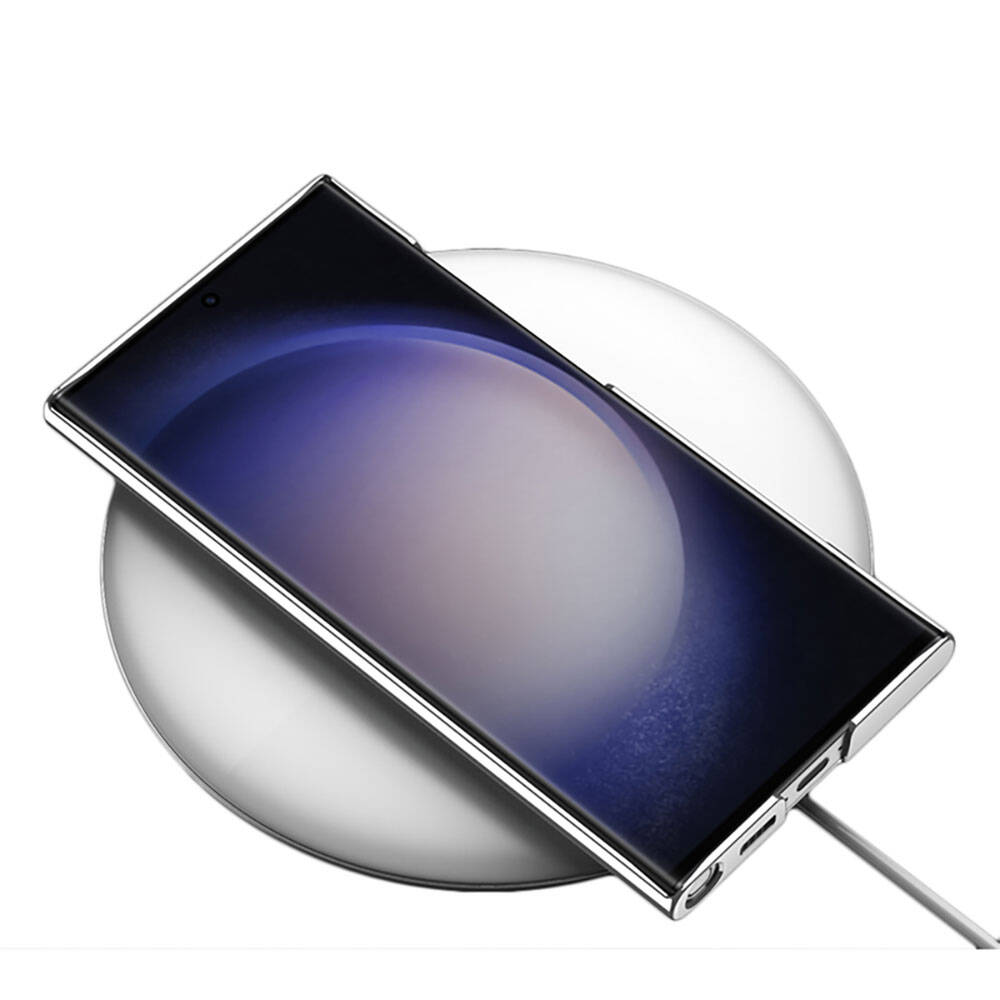 Galaxy S24 Ultra Kılıf Zore Kamera Korumalı Şeffaf Dikey Standlı Ays Kılıf