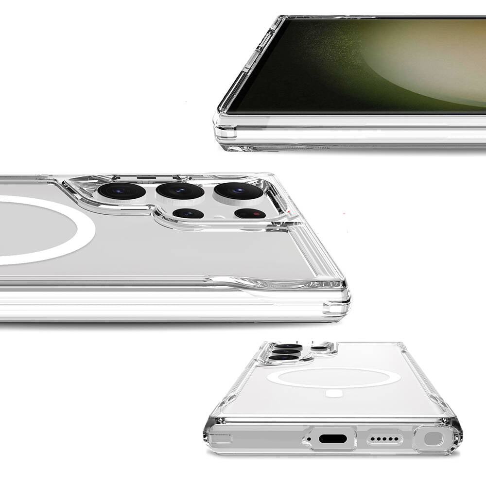 Galaxy S24 Ultra Kılıf Zore M-safe Şarj Özellikli T-Max M-safe Kılıf