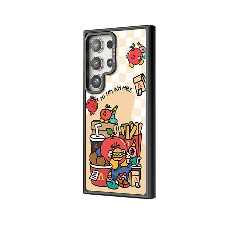 Galaxy S24 Ultra M-safe Şarj Özellikli Casebang Ahhey Serisi Arka Panel