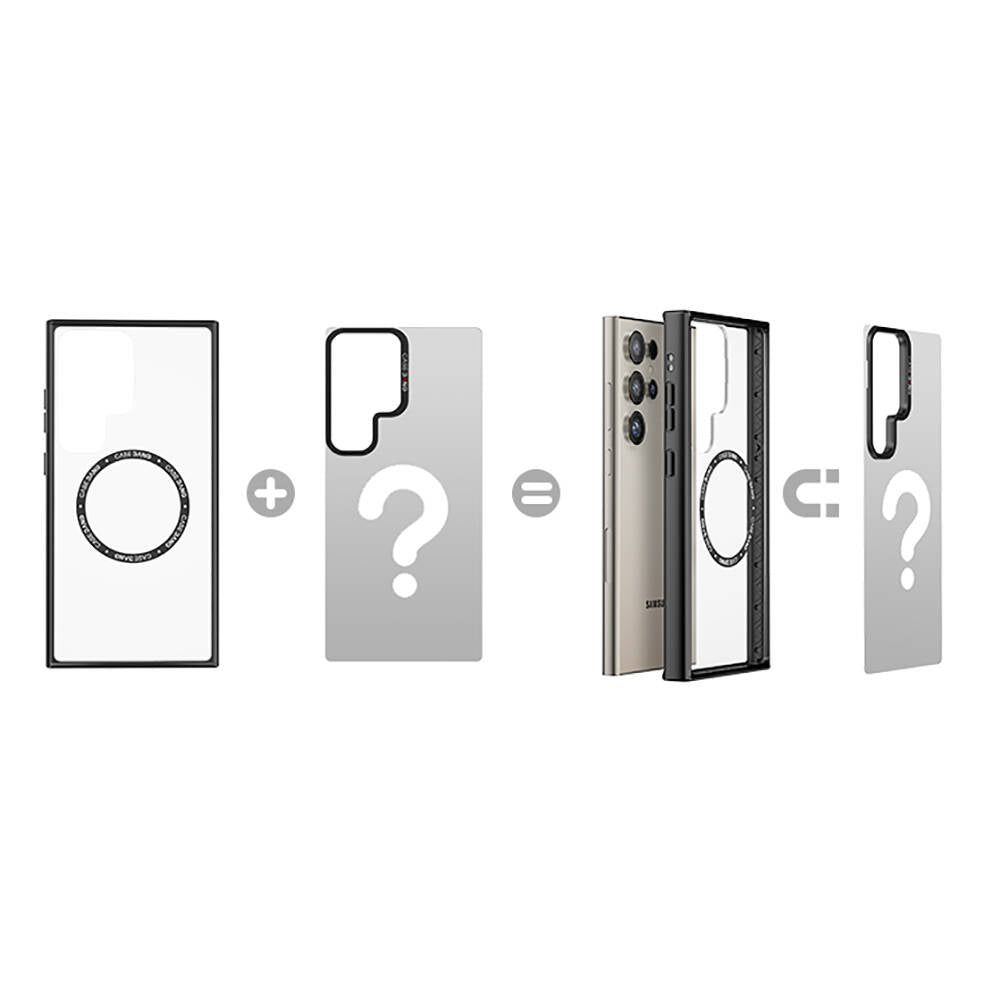 Galaxy S24 Ultra M-safe Şarj Özellikli Casebang Ahhey Serisi Arka Panel