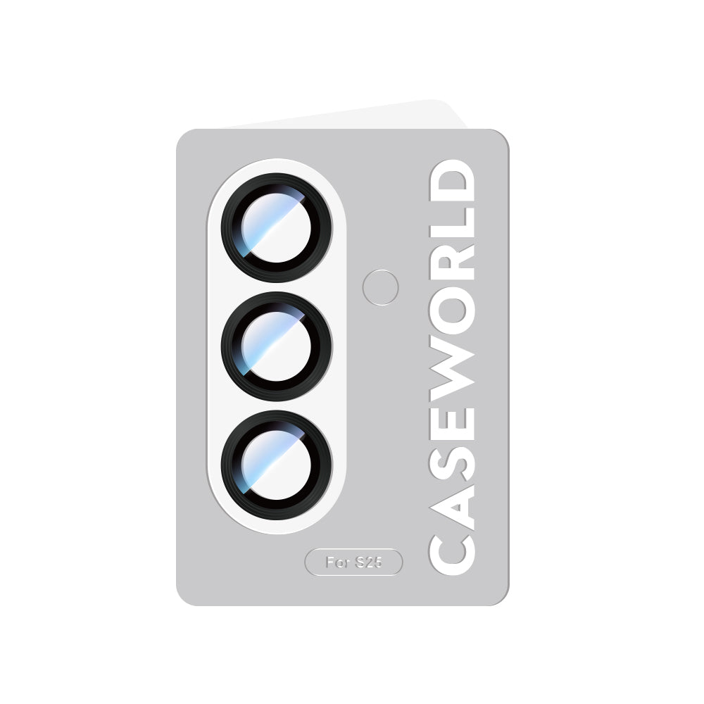 Galaxy S25 CaseWorld Alloy Serisi Oleofobik Anti Reflective Kamera Lens Koruyucu