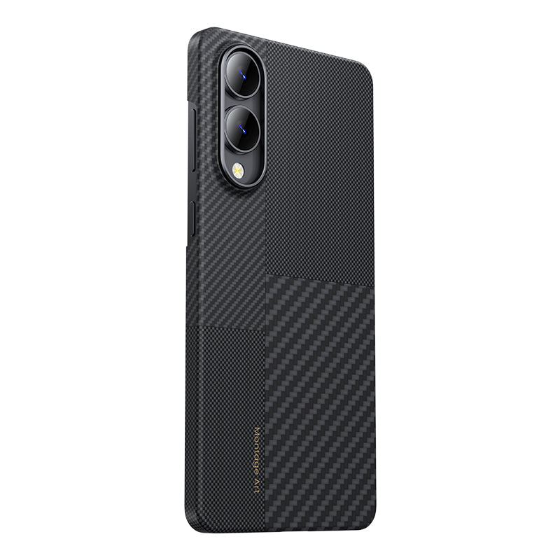 Galaxy S25 Edge Kılıf M-safe Şarj Özellikli Karbon Fiber Benks Montage ArmorAir Kevlar Kılıf