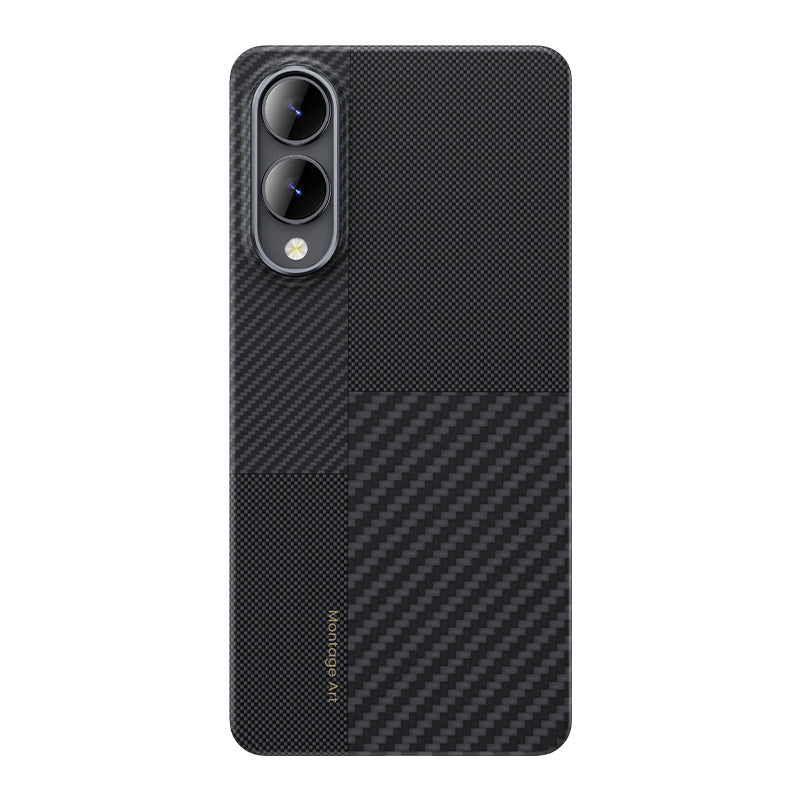 Galaxy S25 Edge Kılıf M-safe Şarj Özellikli Karbon Fiber Benks Montage ArmorAir Kevlar Kılıf