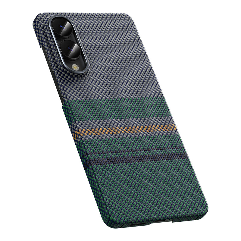 Galaxy S25 Edge Kılıf M-safe Şarj Özellikli Karbon Fiber Tasarımlı Benks Aurora ArmorAir Kevlar Kılıf