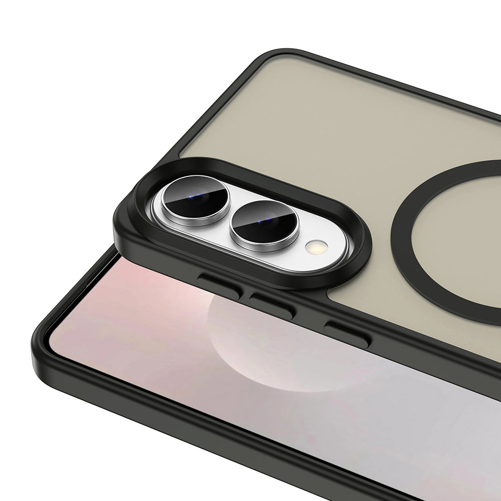 Galaxy S25 Edge Kılıf M-safe Şarj Özellikli Mat Arka Yüzey Zore Sio Kılıf