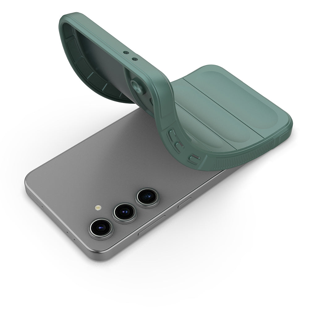 Galaxy S25 FE Kılıf Esnek TPU Oyuklu Arka Yüzey Tasarımlı Zore Etnik Silikon Kılıf