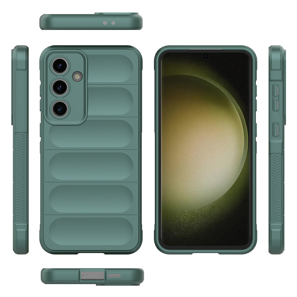 Galaxy S25 FE Kılıf Esnek TPU Oyuklu Arka Yüzey Tasarımlı Zore Etnik Silikon Kılıf