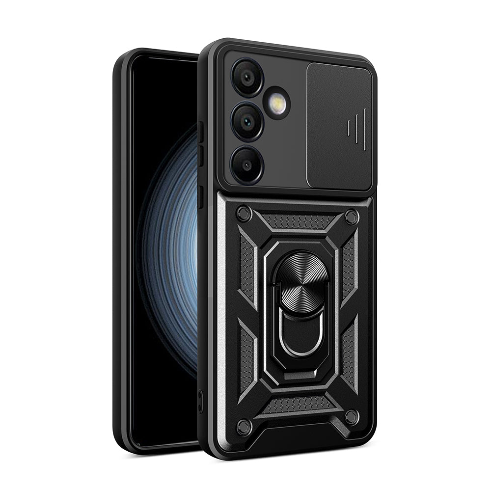 Galaxy S25 FE Kılıf Magnetik Standlı Kamera Korumalı Zore Sürgülü Vega Kılıf