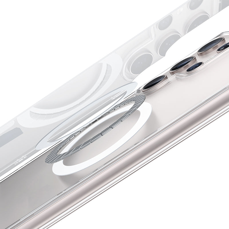 Galaxy S25 Kılıf M-safe Şarj Özellikli Airbagli Şeffaf Benks LucentPro Serisi Kılıf