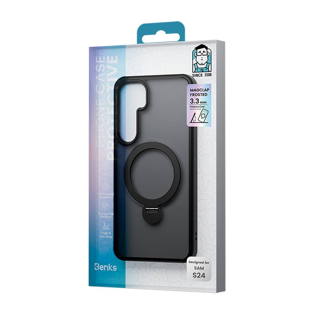 Galaxy S25 Kılıf M-safe Şarj Özellikli Benks Standlı Mist Protective Kılıf