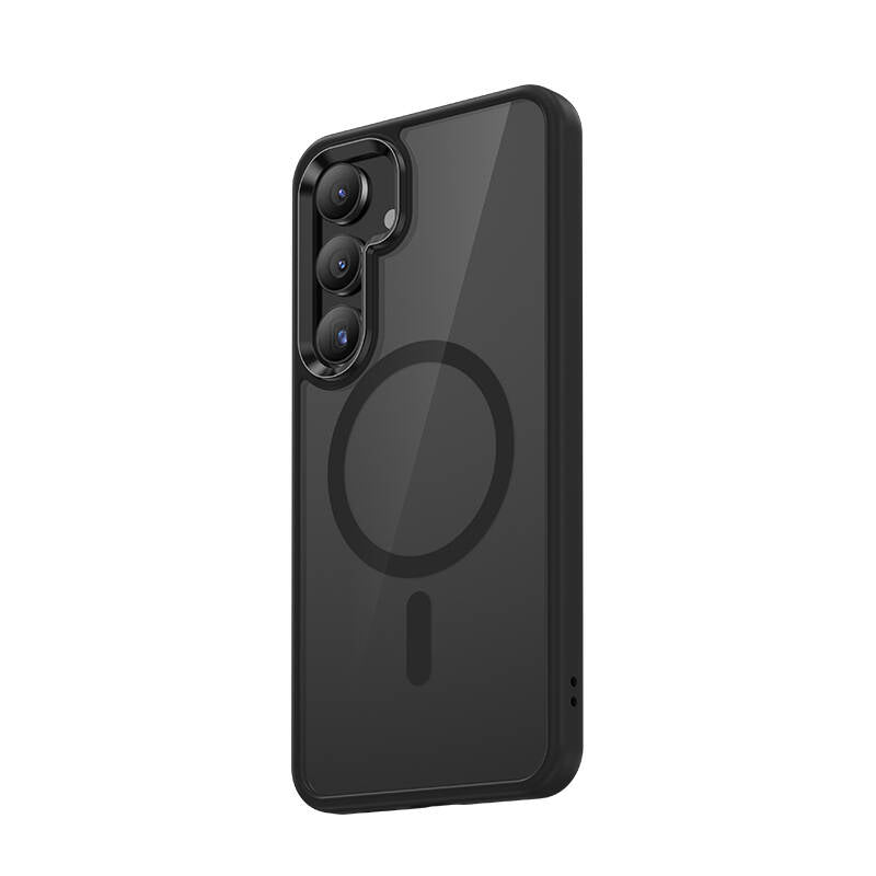 Galaxy S25 Kılıf M-safe Şarj Özellikli Şeffaf Arka Yüzey Benks MagClap TPU Çerçeve Kılıf