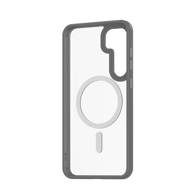 Galaxy S25 Kılıf M-safe Şarj Özellikli Şeffaf Arka Yüzey Benks MagClap TPU Çerçeve Kılıf
