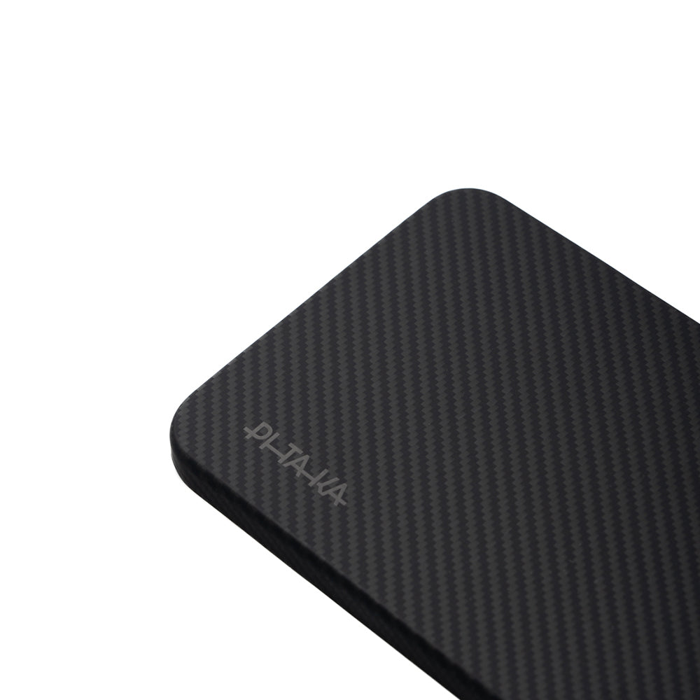 Galaxy S25 Kılıf M-safe Şarj Özellikli 600D Aramid Karbon Fiber Pitaka Ultra-Slim Classic Serisi Black-Grey Twill Kılıf