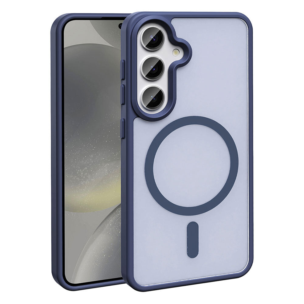 Galaxy S25 Kılıf M-safe Şarj Özellikli Mat Arka Yüzey Zore Sio Kılıf