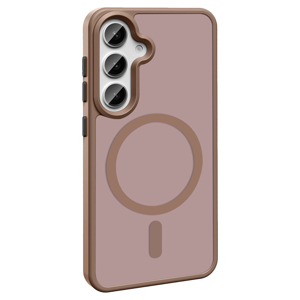 Galaxy S25 Kılıf M-safe Şarj Özellikli Mat Arka Yüzey Zore Sio Kılıf