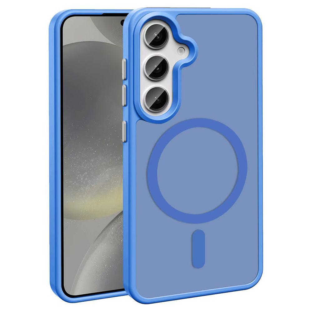 Galaxy S25 Kılıf M-safe Şarj Özellikli Mat Arka Yüzey Zore Sio Kılıf