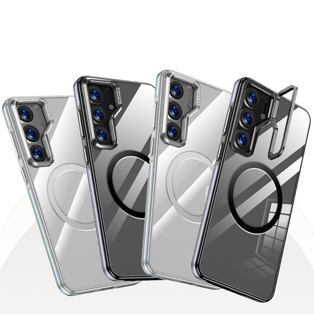 Galaxy S25 Kılıf M-safe Şarj Özellikli Wlons Standlı Efsane Kılıf