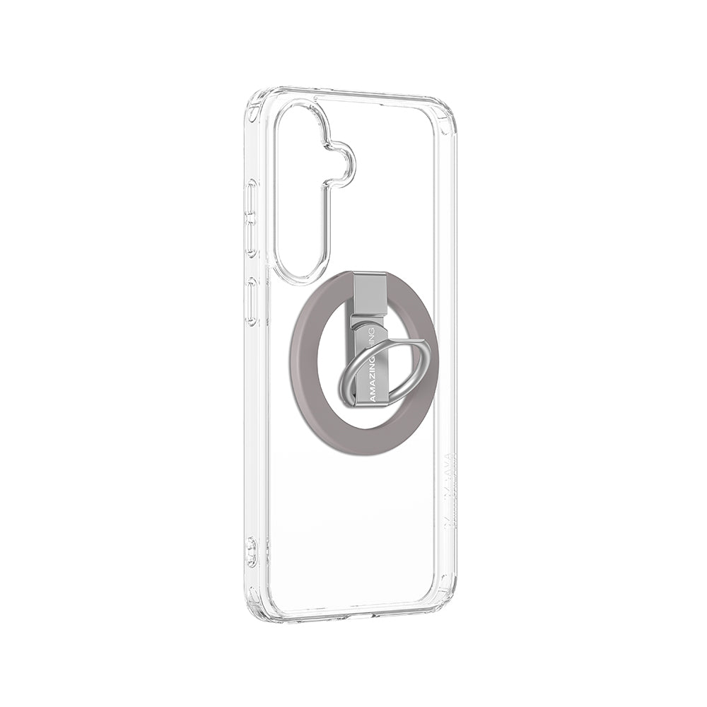 Galaxy S25 Kılıf M-safe Şarj Özellikli Yüzük Standlı Amazingthing Minimal Grip Serisi Kılıf