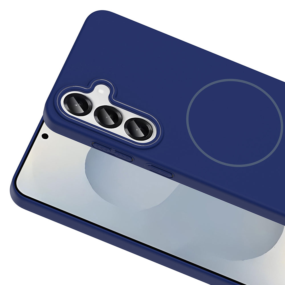 Galaxy S25 Kılıf M-safe Şarj Özellikli Zore Ruby Sert Kılıf