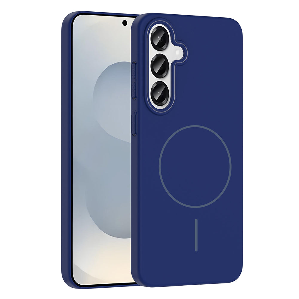 Galaxy S25 Kılıf M-safe Şarj Özellikli Zore Ruby Sert Kılıf