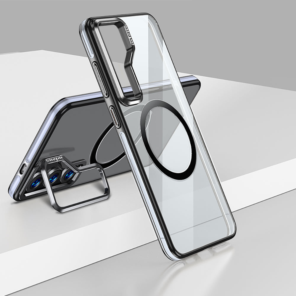 Galaxy S25 Plus Kılıf M-safe Şarj Özellikli Wlons Standlı Efsane Kılıf