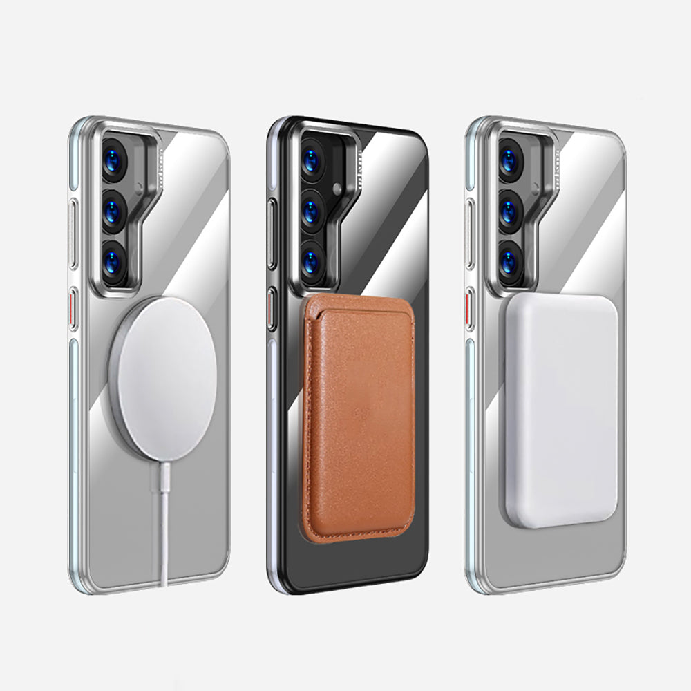 Galaxy S25 Plus Kılıf M-safe Şarj Özellikli Wlons Standlı Efsane Kılıf