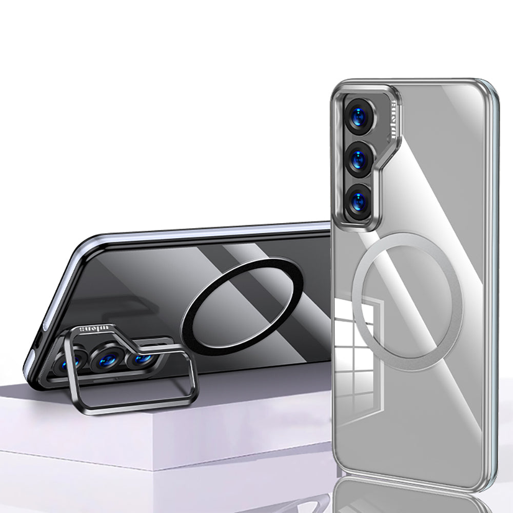 Galaxy S25 Plus Kılıf M-safe Şarj Özellikli Wlons Standlı Efsane Kılıf