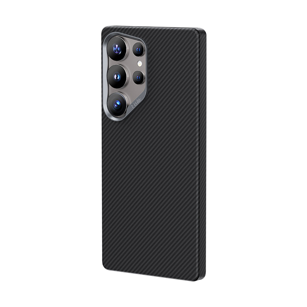 Galaxy S25 Ultra Kılıf Benks M-safe Şarj Özellikli Magnetik ArmorAir 600D Kevlar Karbon Fiber Kılıf