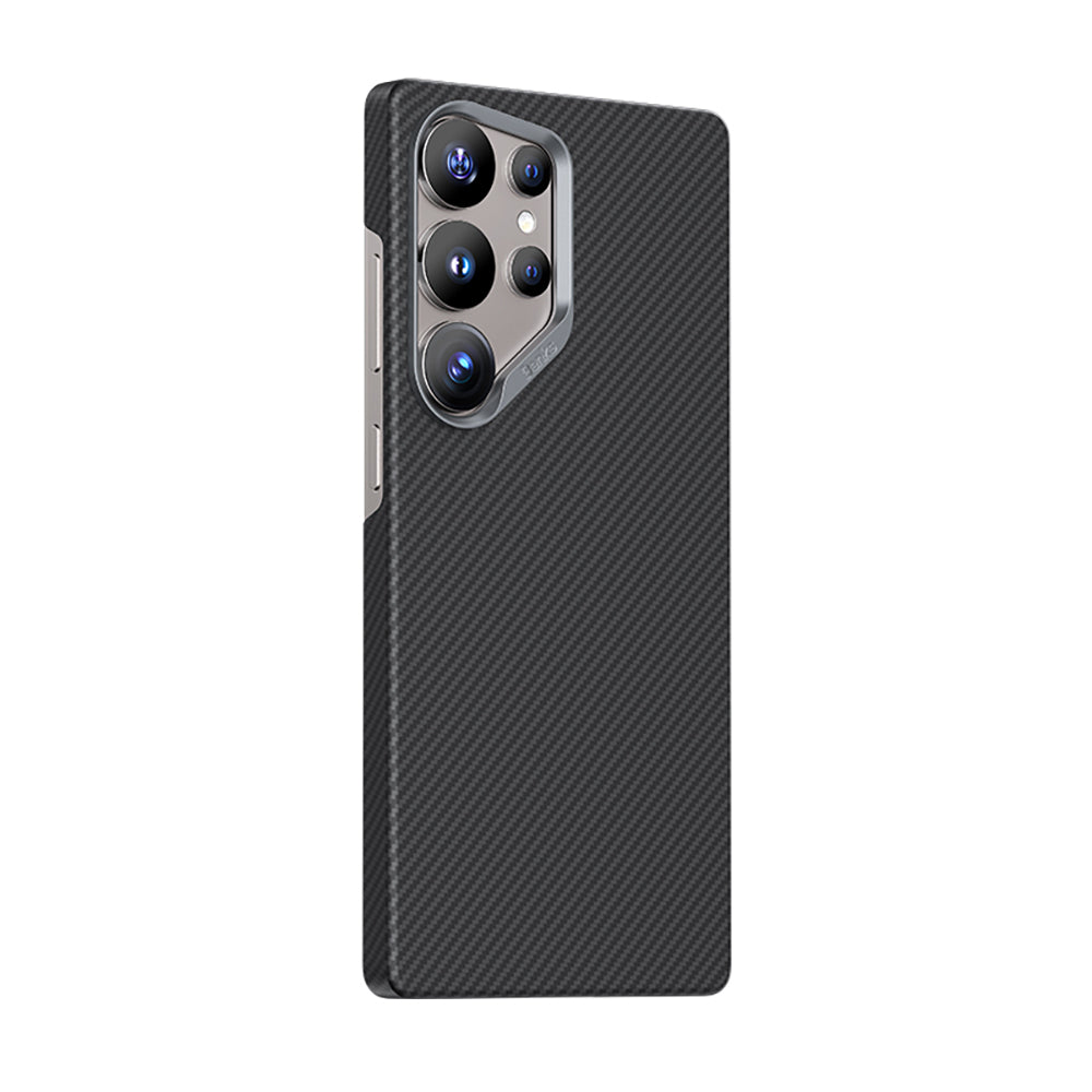 Galaxy S25 Ultra Kılıf Benks M-safe Şarj Özellikli Magnetik ArmorAir 600D Kevlar Karbon Fiber Kılıf