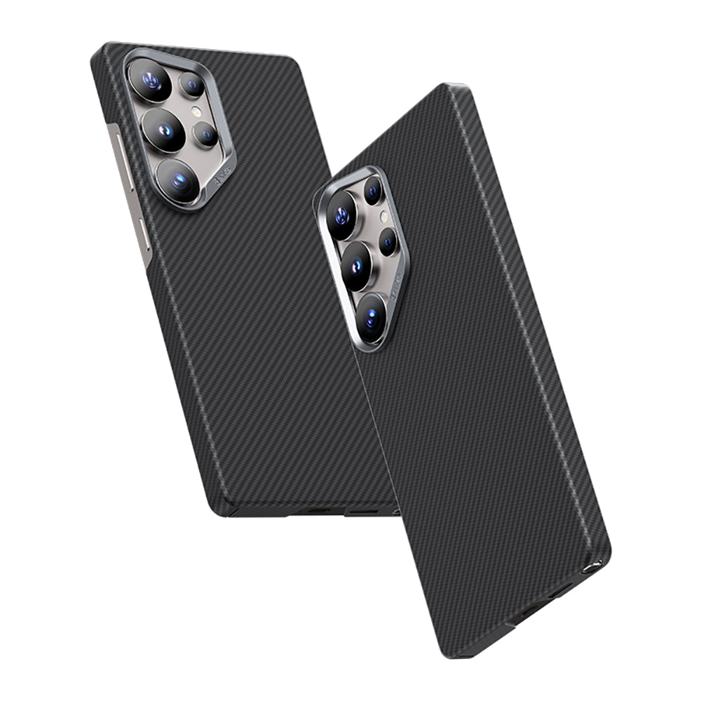 Galaxy S25 Ultra Kılıf Benks M-safe Şarj Özellikli Magnetik ArmorAir 600D Kevlar Karbon Fiber Kılıf
