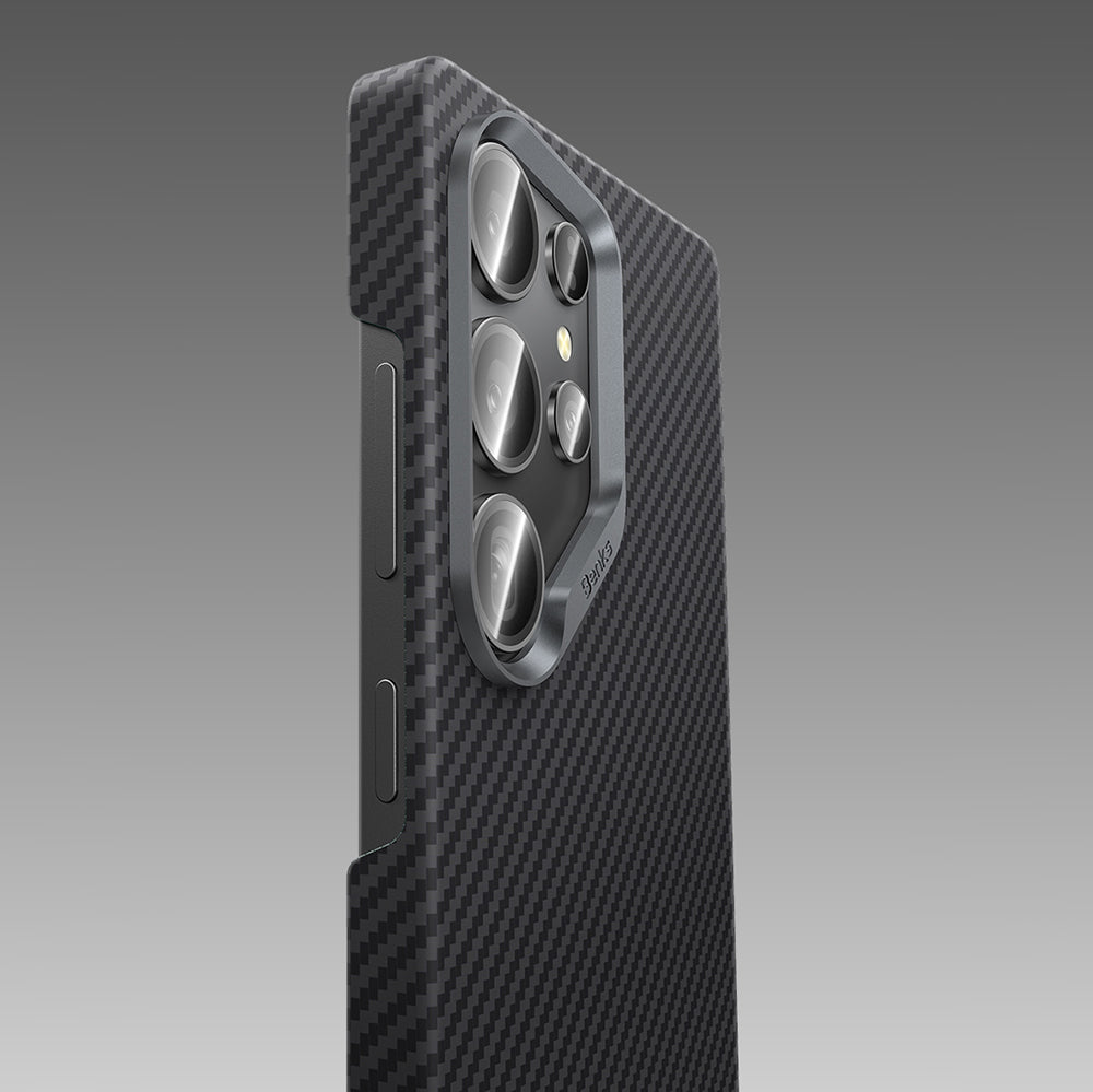 Galaxy S25 Ultra Kılıf Benks M-safe Şarj Özellikli Magnetik ArmorAir 600D Kevlar Fiber Kılıf