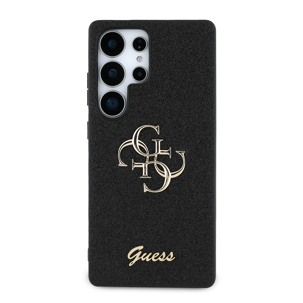 Galaxy S25 Ultra Kılıf Guess Orijinal Lisanslı 4G Büyük Metal Logolu Glitter Kılıf