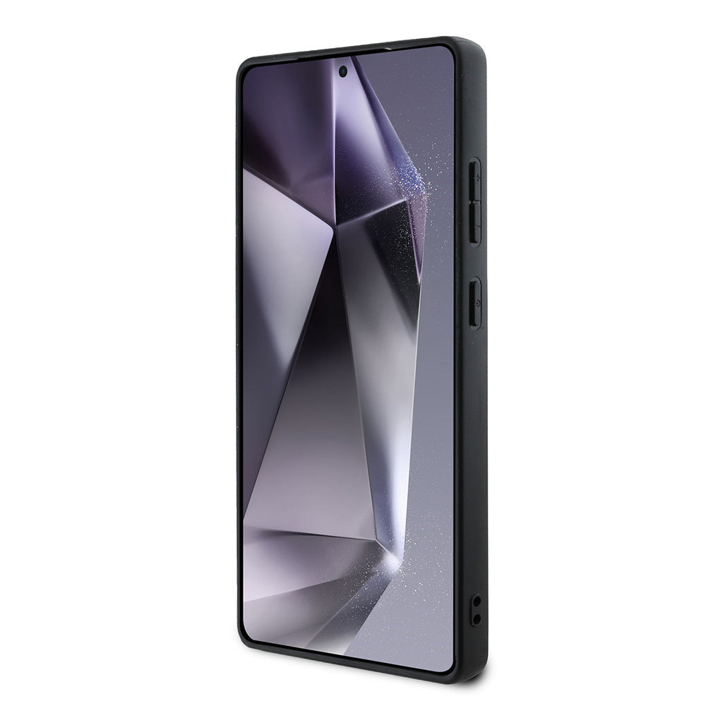 Galaxy S25 Ultra Kılıf Guess Orijinal Lisanslı PU Deri 4G Desenli Metal Büyük 4G ve Yazı Logolu Kılıf
