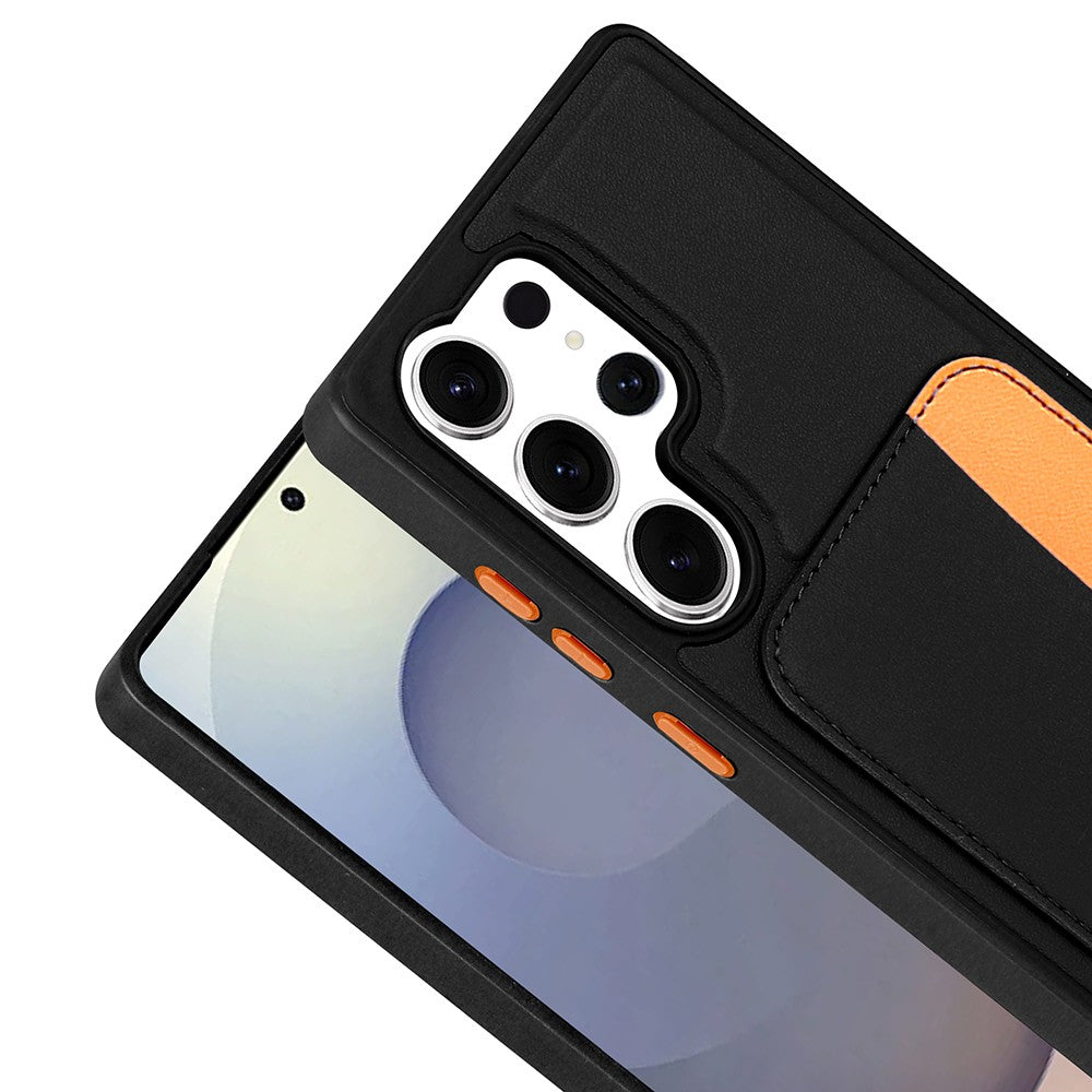 Galaxy S25 Ultra Kılıf Kartlıklı Zore X-Kart Silikon Kılıf