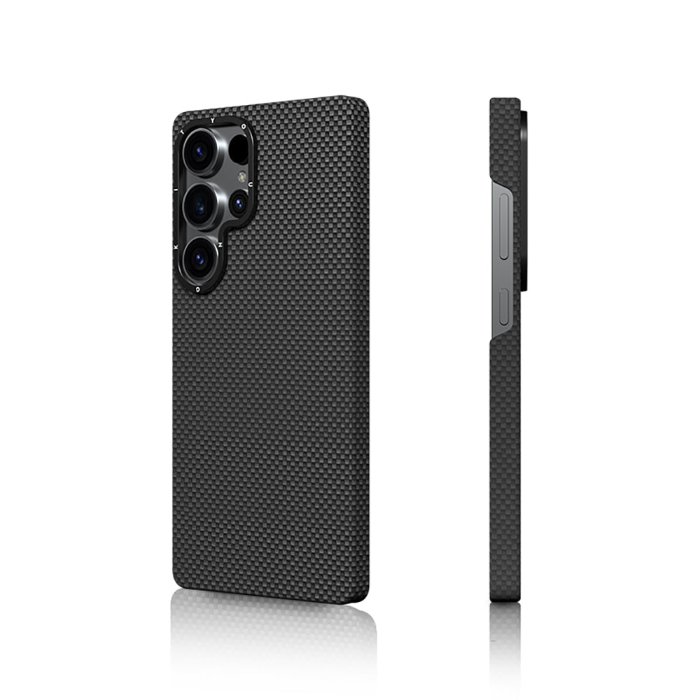 Galaxy S25 Ultra Kılıf M-safe Şarj Özellikli Aramid Fiber Youngkit 1500D Extreme Wing Serisi Kılıf