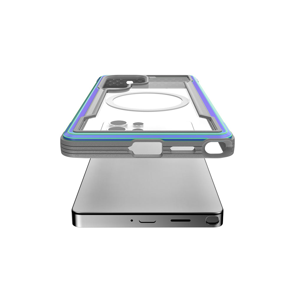 Galaxy S25 Ultra Kılıf M-safe Şarj Özellikli Airbagli Raptic Shield Serisi Şeffaf Arka Yüzey Kılıf