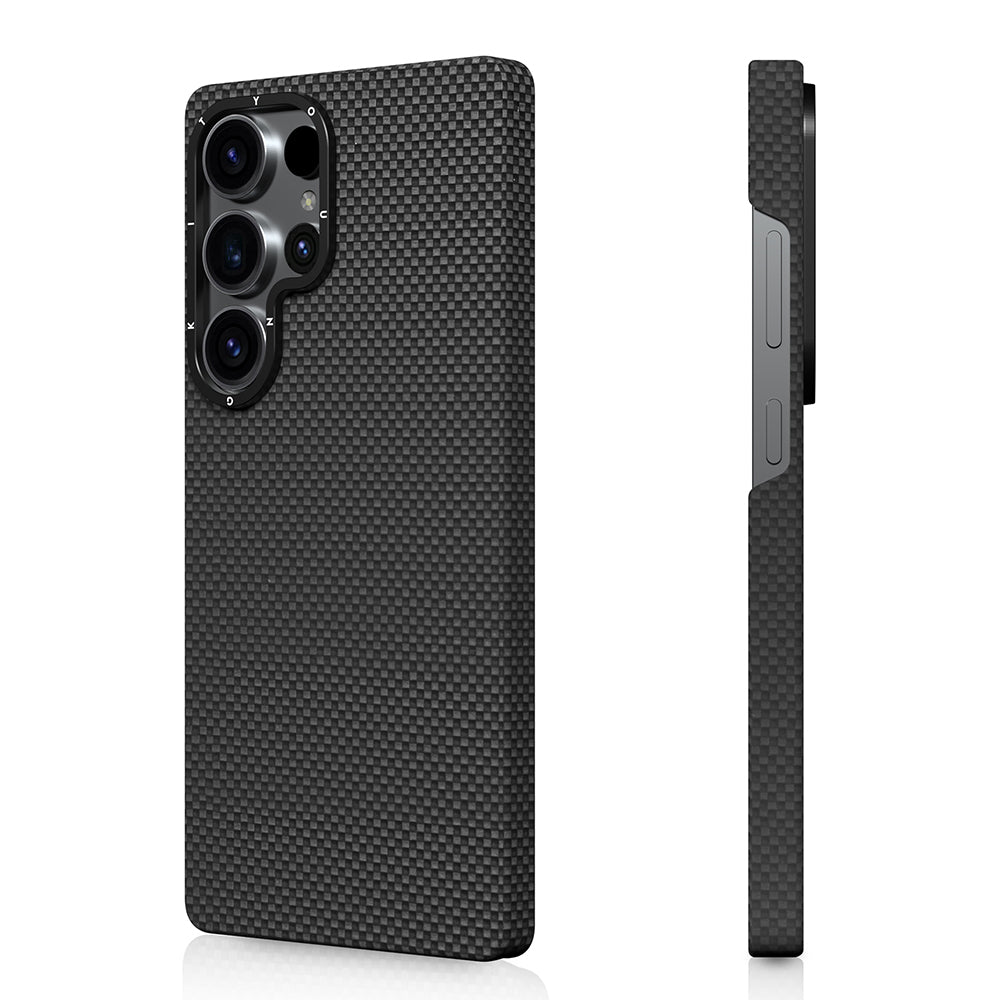 Galaxy S25 Ultra Kılıf M-safe Şarj Özellikli Aramid Fiber Youngkit 1500D Kevlar Extreme Wing Serisi Kılıf