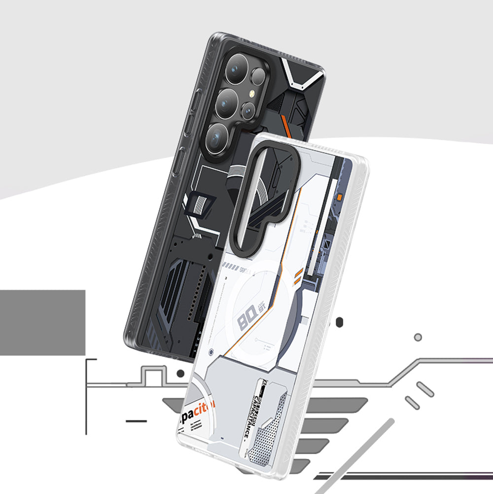 Galaxy S25 Ultra Kılıf M-safe Şarj Özellikli Benks Dynamic Mecha Serisi Kılıf