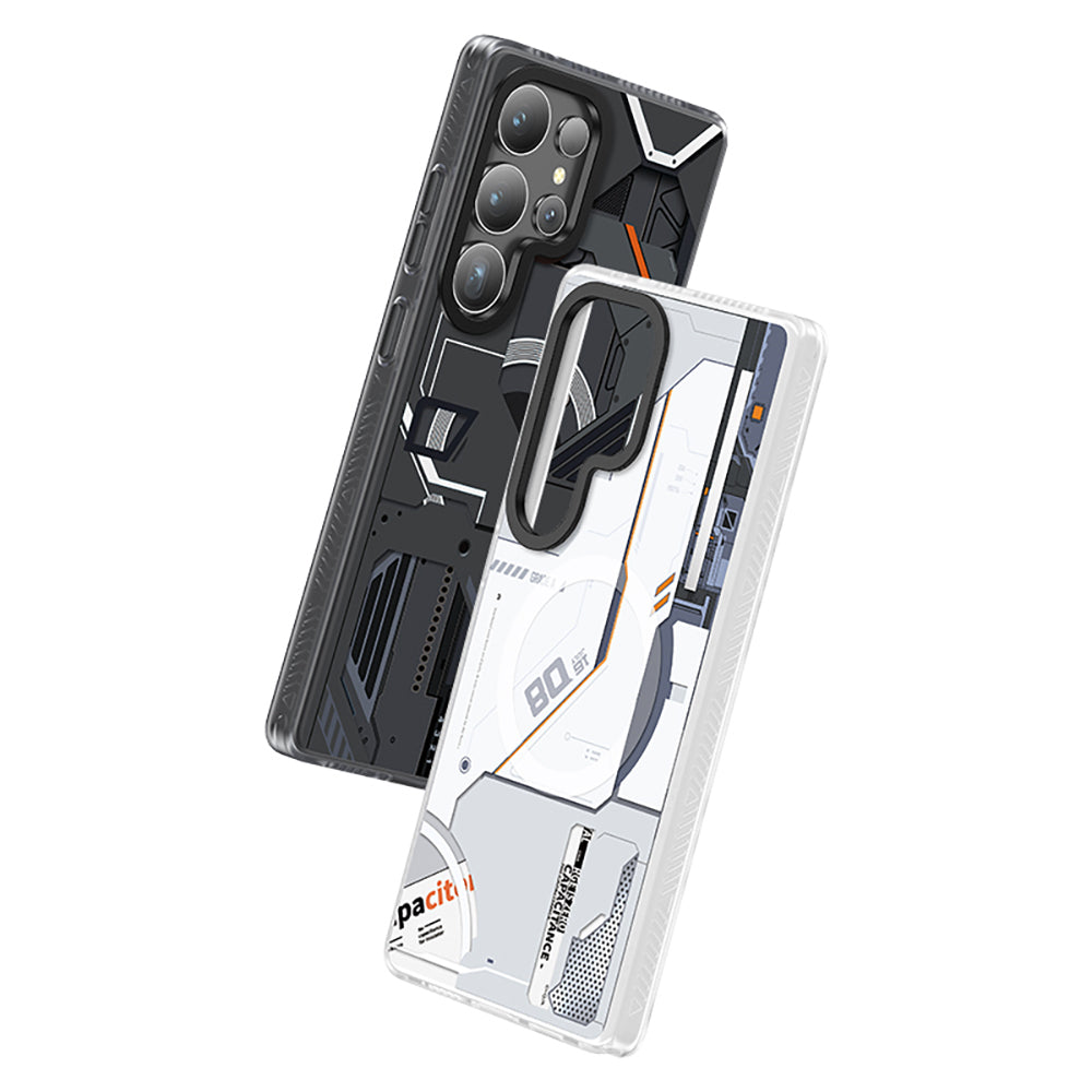 Galaxy S25 Ultra Kılıf M-safe Şarj Özellikli Benks Dynamic Mecha Serisi Kılıf